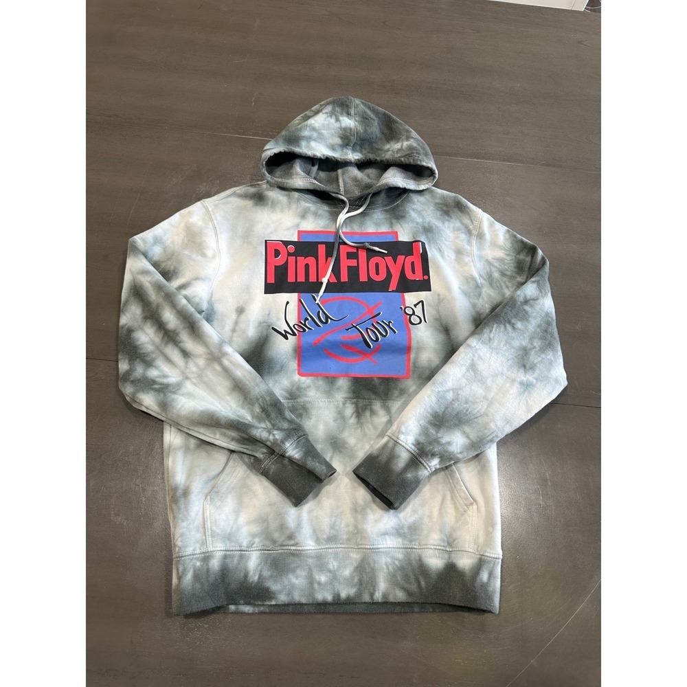 Pink Floyd World Tour 87 Tie Dye Hoodie‎ Mens Medium Momentary Lapse of Reason